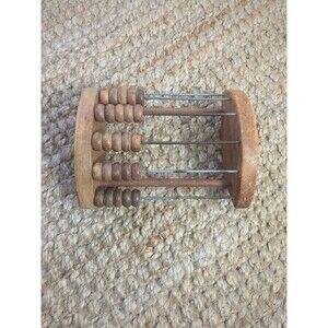 Vintage Abacus 1940s Holgate Wood Rocking Horse Toy Educational Collectible